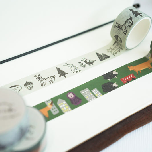 【Cityzooper系列】Animal Masking Tape | 紙膠帶 | 文具