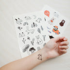 Woodland Tattoo Sticker Set